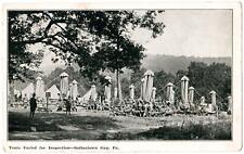 WWI era Indiantown Gap, PA - Tents Furled for Inspection picture