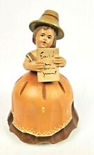 Vintage ANRI Reuge 5.25” Tall Girl Swiss Musical Movement Plays Lara's Theme picture