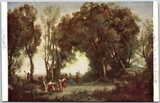 Morning Dance of The Nymphs Painting by Jean-Baptiste-Camille Corot Postcard picture