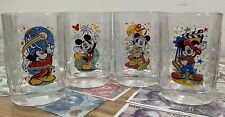 Vintage 2000 McDonalds Cups Walt Disney World Mickey Mouse Glasses FULL SET picture