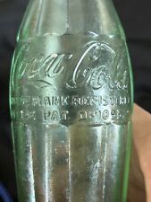 Vintage 1940s-50s SALINA KANS 6 Oz Embossed Coca-Cola Bottle Green Glass picture