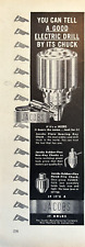 Jacobs Electric Drill West Hartford Conn Chuck Rubber Flex Vintage Print Ad 1950 picture