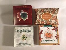 Longaberger basket tie ons CHRISTMAS you pick Candy cane, mittens, pear, bird + picture
