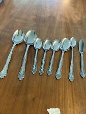Stanley Roberts Rogers Dream Rose Mixed Spoon Set - 10 Flower - Stainless 8pcs picture