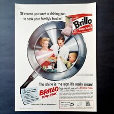 Brillo soap pad ad vintage 1959 original retro family advertisement picture