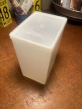 Vintage Tall Rectangle Tupperware With Lid 7.5 Inches Tall picture