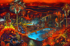 CBjork Signed 8x10 PRINT Uprising Of Tiki Lava Palm Springs Desert Martini picture