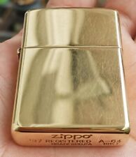 RARE ITEM AUTHENTIC LIGHTER Zippo 18kt Solid Yellow Gold Limited Edition Vintage picture