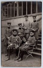 RPPC WWI Postcard German Soldiers Officers Group Photo AP3 picture