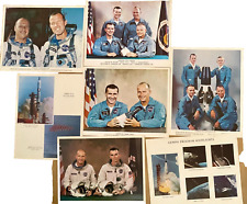 Auth. VTG NASA Lithographs Gemini Missions Astronauts Spacecraft Lot of 7 picture