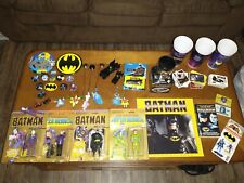 Vintage 1989 Batman 39 Piece Collectible Lot And 154 Trading Cards picture