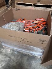 Vintage US Military Half-Tent Shelter Pup Poles, Stakes Huge Box Lot Full Rope picture