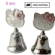 Hello Kitty Hand Bell Vintage Sanrio Little Trinket 1976 Japan gift 2 pcs. picture