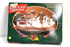 Vintage Rock N' Roll Mr. Christmas Animated Musica Ice Skating Rink 1997 picture