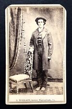 1861 CDV,  Young Gentleman from Waynesburg PA by Wallace with Revenue Tax Stamp picture