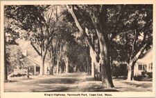 Vintage Postcard King's Highway Yarmouth Port Cape Cod MA Massachusetts    G-258 picture