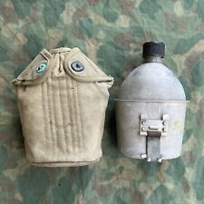 WWII US Army Canteen Cover Cup Set WW2 Original Cover Original 1944 1945 picture