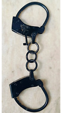 Vintage Reproduction Handcuff Cast Iron Working Lock with 2 Key Western Handcuff picture