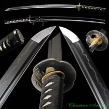 1095 High Carbon Steel Katana Japanese Samurai Sword w Clay Tempered Sharp #1408 picture