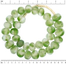 African trade beads recycled Krobo powder glass handmade jewelry large 22-23 mm picture