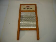VTG Columbus Washboard Co Washboard embroidered Welcome Farm decor picture