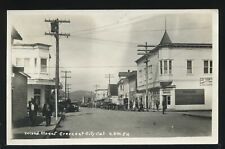 CA Crescent City RPPC 1921 2nd SECOND Dirt STREET Parson's Pharmacy CRM 54 picture