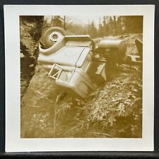 CarSpotter: Bummer 1955-59 Chevy/GMC Truck Rollover: Vintage SNAPSHOT Photo picture