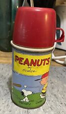 Vintage 1959 Peanuts Snoopy Charlie Brown Thermos picture