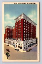Des Moines IA-Iowa, Hotel Fort Des Moines, Advertising, Vintage c1939 Postcard picture