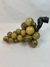 Large Vintage MCM Jim Italian Alabaster Green Grape Cluster Marble Midcentury picture