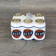 Old World Christmas Six Pack of Beer Ornament Alcohol Men Husband Boyfriend Gift picture
