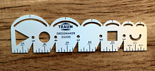 Vintage Traum Dressmaker Guide 6 Inch Metal Ruler Made in USA picture