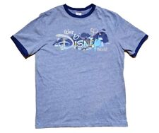 2021 Walt Disney World 50th Anniversary Park Icons Ringer Blue Shirt Adult Med picture