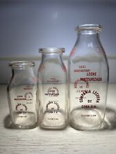 Lot Of 13 Vintage Cuban Milk Bottles No Repeats All Different Nice Little Lot picture