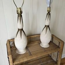 pair of mid century modern lamps- READ picture