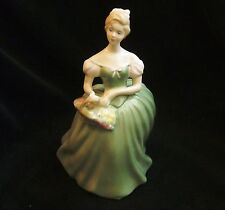 Vintage Royal Doulton Figurine Clarissa in Green Dress HN 2345 COPR 1967 picture