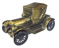 1915 Chevrolet Chevy Brass Car Roadster Coin Bank Banthrico USA Vtg ‘74 picture