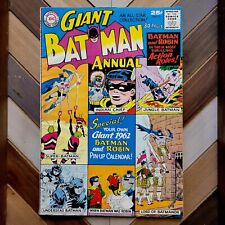 BATMAN ANNUAL #2 FN/VF DC 1961 80-page GIANT Swan Sprang 1962 CALENDAR + Pin-Up  picture