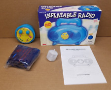 Vintage Inflatable AM/FM Radio 200 Toy Blue 1999 Battery Operated 15