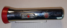 VINTAGE FLASHLIGHT EVEREADY MODEL #7251P SQUARE MASTER LITE W/RED GUARD  1954 picture