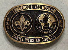 BSA Max Silber Lawrence Lee Museum Daniel Webster Council Boy Scout Belt Buckle picture