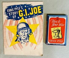 WWII Ernie Pyle  “Story Of G.I. Joe” Official Program & “Here Is Your War” Book picture