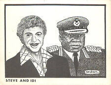 Ken Brown Satire Postcard Steve Lawrence and Idi Amin picture