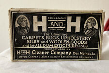 Vintage 1920s H And H Cleaner Company Bar Soap Cleaner Original Box Unused READ picture