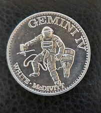 GEMINI IV Mission NASA Vintage Space Program Medallion Medal Challenge Coin picture