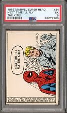1966 Donruss Marvel Super Heroes #34 SPIDERMAN ROOKIE PSA 5 Next Time I'll Fly picture