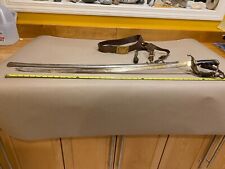 WWI US Army Officer Saber  (M 1902) w/ Scabbard, belt, & hangers made in Soligen picture