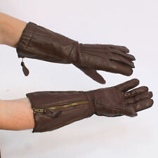 Replica RAF 1933 Flying Gloves / Gauntlets with Centre Zip WD160 picture