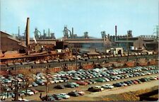 Postcard United States Steel Corporation in Gary, Indiana picture