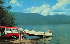Postcard Lake Quinault Olympia Peninsula in Western Washington WA Vintage picture